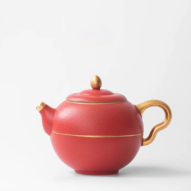 

Office Creative Antique Teapot Vintage Kung Fu Handmade Porcelain Tea Set Infuser Kettle Teapot Teaware Jarra De Agua Samovar
