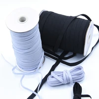 3681012mm 5meterswhite and black sewing elastic ribbon elastic spandex band trim sewing fabric diy garment accessories