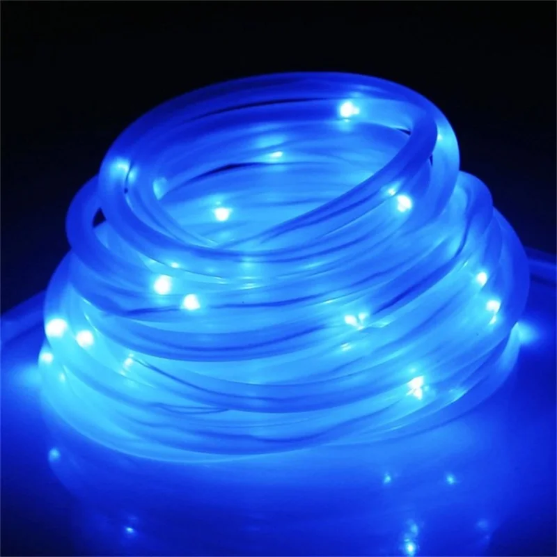 

8 Modes Solar Rope Lights Plastic String Lamps 12M Waterproof 100LED for Indoor Outdoor Garden Party Christmas Patio Lawn Decor