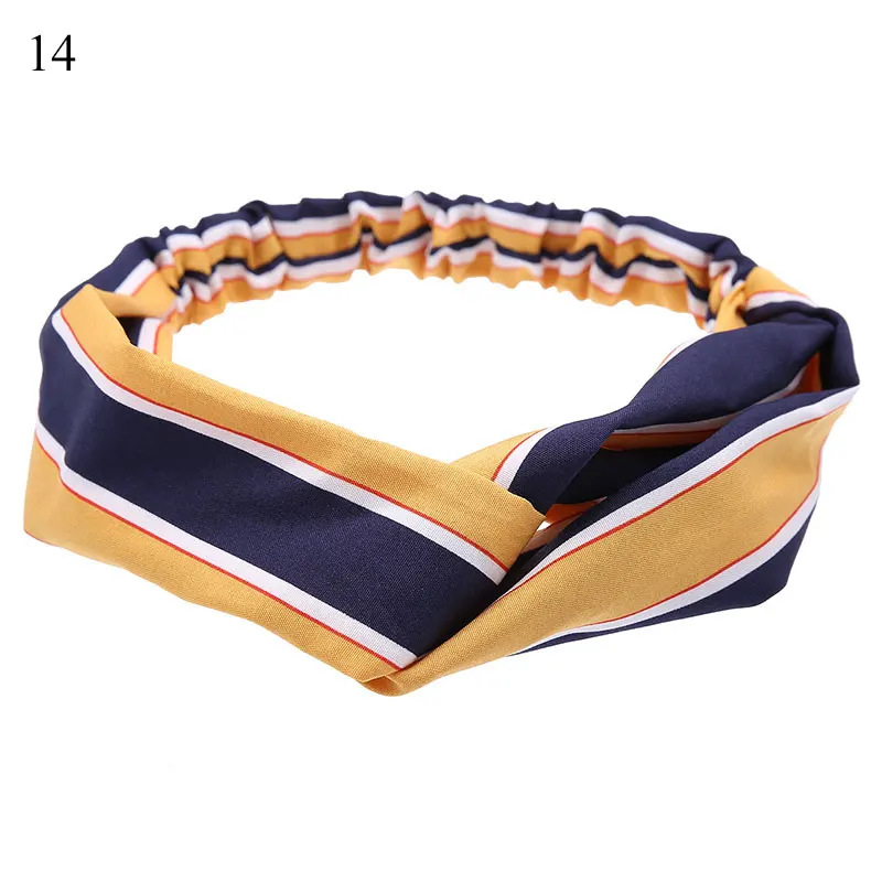 

Floral Leopard Cross Headband Women Grils Fashion Printed Wide Turban Hairband Elastic Elegant Casual Hairband Headwrap