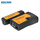 Тестер сетевого кабеля ESCAM RJ45, тестер сетевого кабеля RJ45, RJ11, RJ12, CAT5, UTP, сетевой инструмент для ремонта сети
