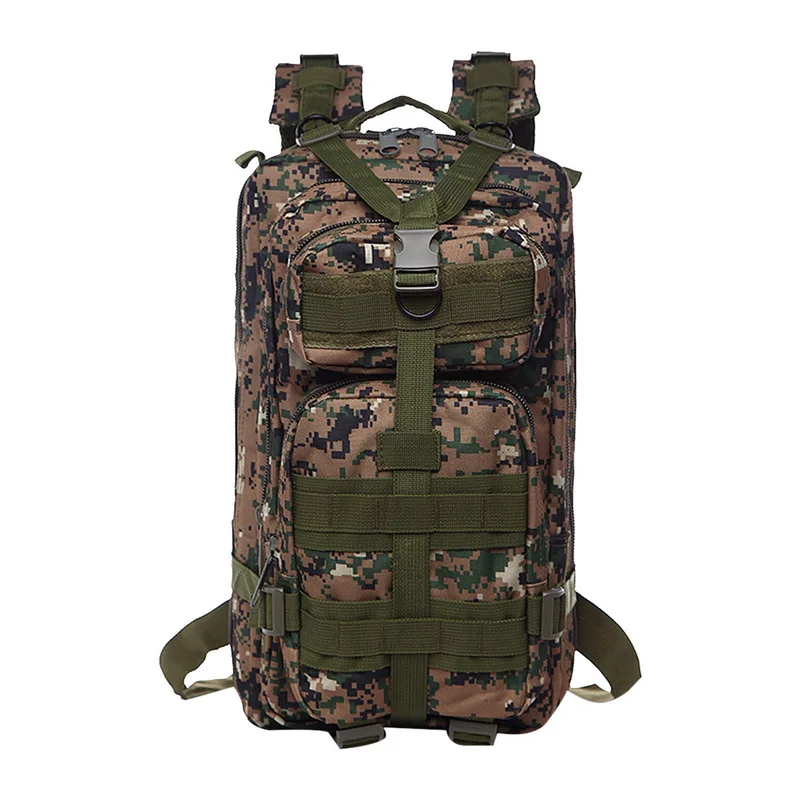 Military Fashion Backpack Camouflage Daypack Tactical Outdoor Assault Rucksack Small Pack Out Bag - Цвет: green