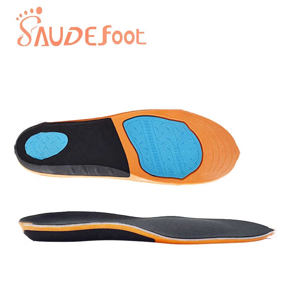 Saudefoot Shoe Insole Sneakers Cushion PU Damping Glue Ultra-fine Velvet  Absorbing Memory Foam Increased Flexible Soft Shoe-pad