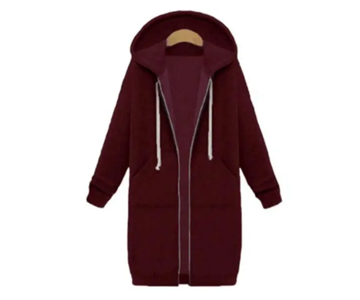 Женская зимняя теплая флисовая парка с капюшоном пальто длинная куртка верхняя