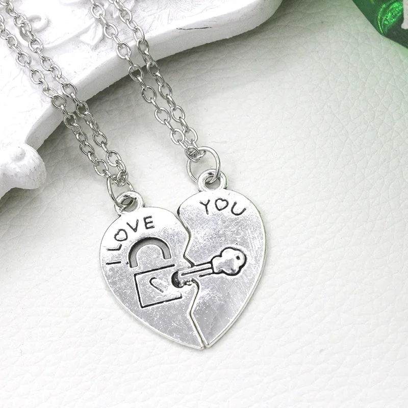 Ожерелье в форме сердца с замком для мужчин и женщин | Украшения аксессуары