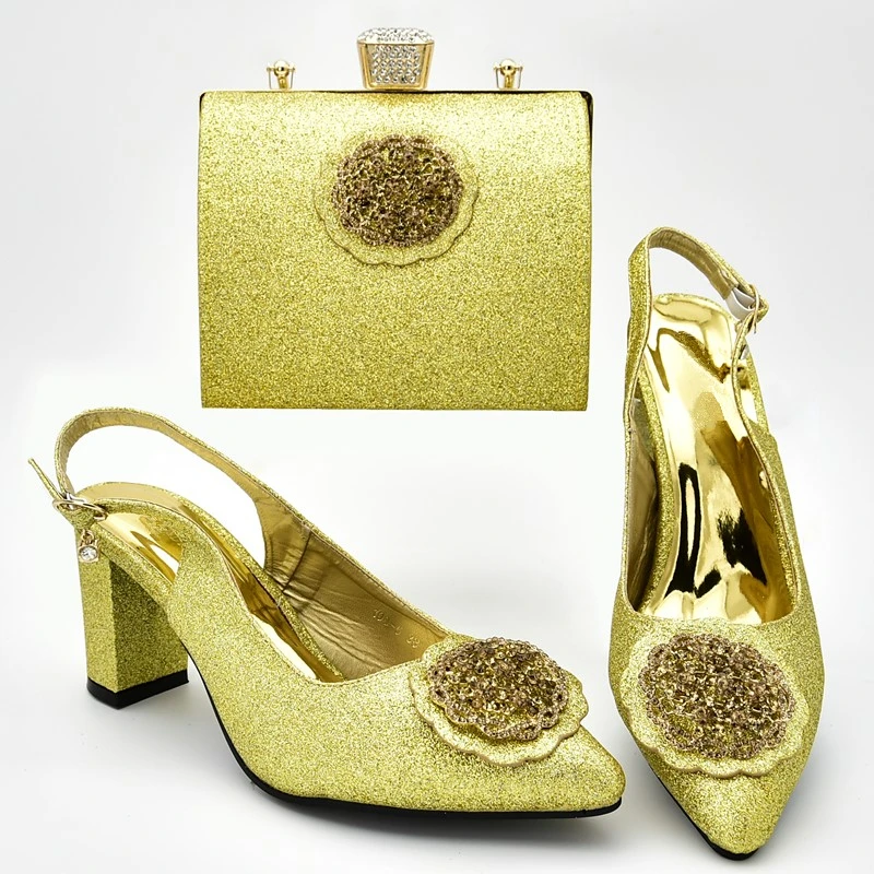 Новое поступление итальянский комплект из туфель и сумочки для свадьбы женские