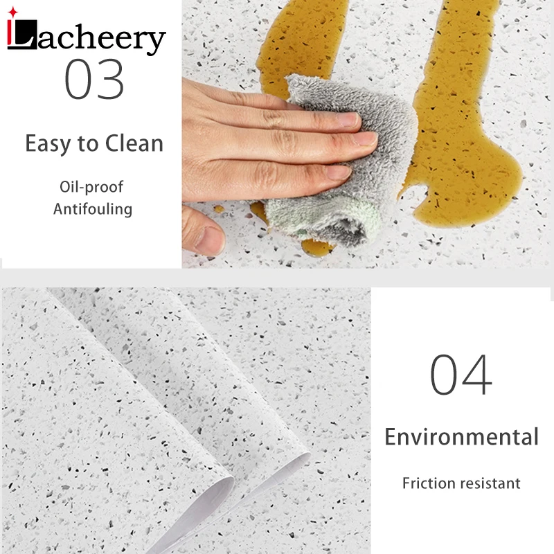 Кухонный шкаф Водонепроницаемые наклейки из гранита, наклейки для ванной комнаты из мраморной плитки, самоклеящаяся обои, декор комнаты, контактная бумага.