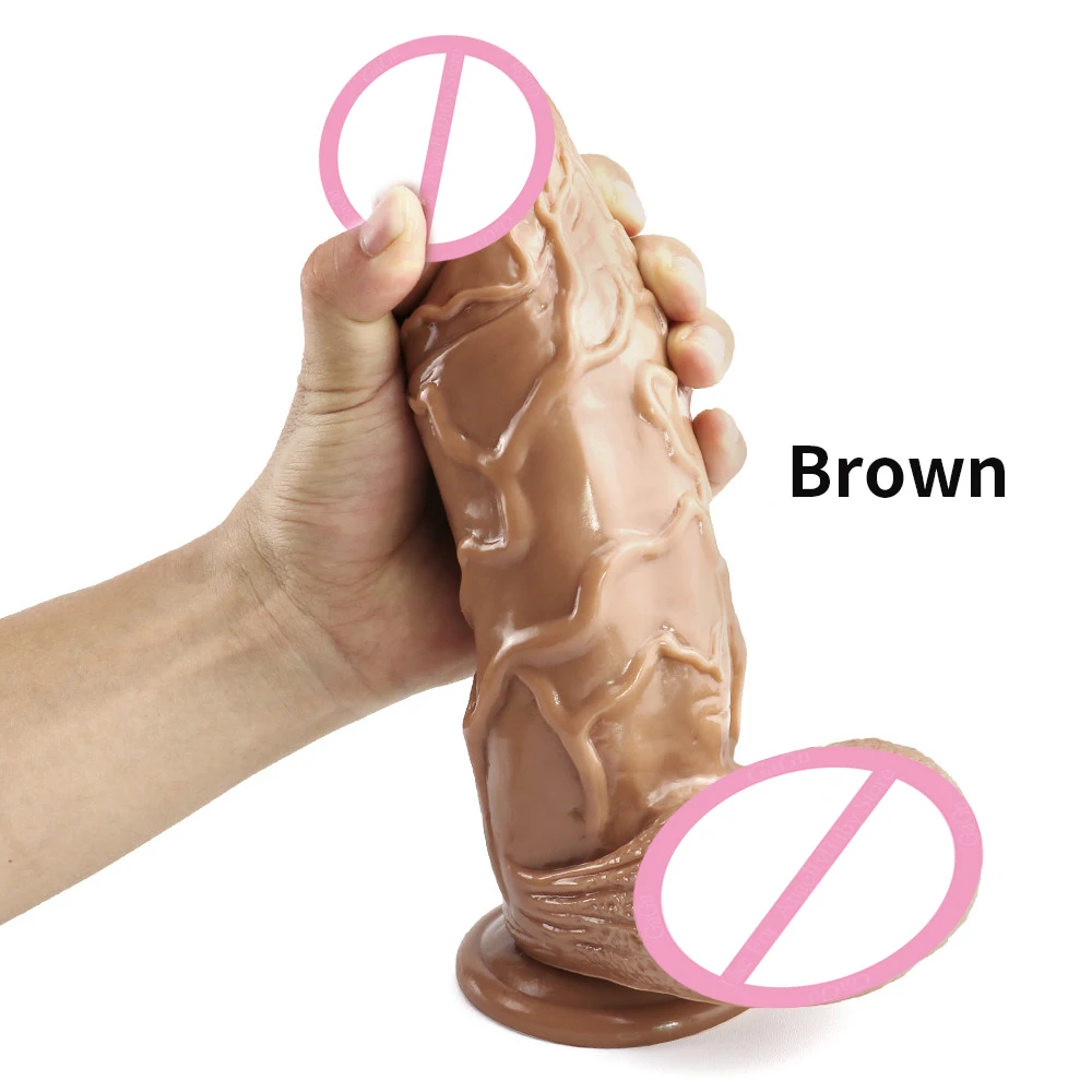 GaGu супер большой мягкий прозрачный дилдо Реалистичные пенис огромный конский