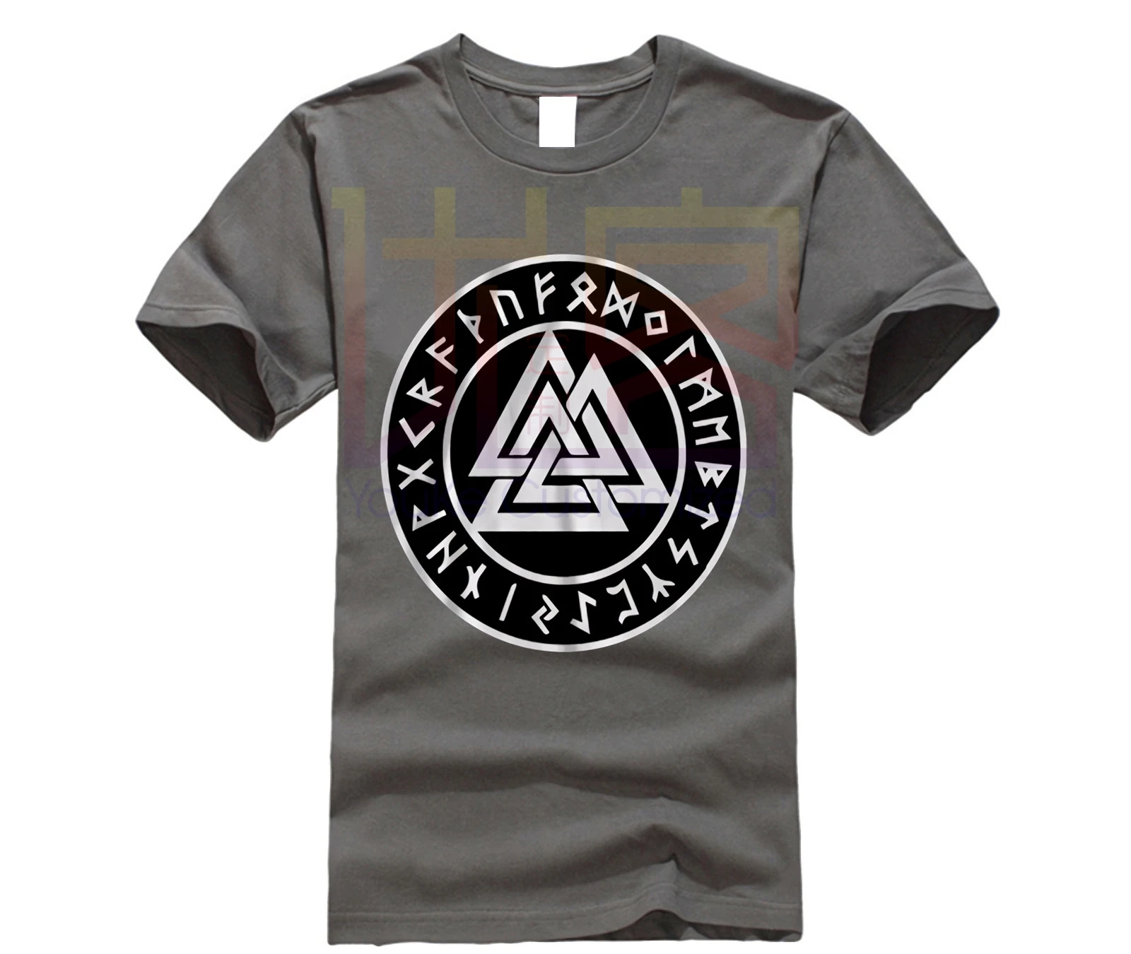 2018 Модные мужские летние топы Повседневная футболка северные 1 руны Викинги