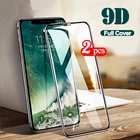 Защитное стекло 9D для iPhone 11 Pro Max, Xs Max, Xr, X, 7 Plus, 2 шт.