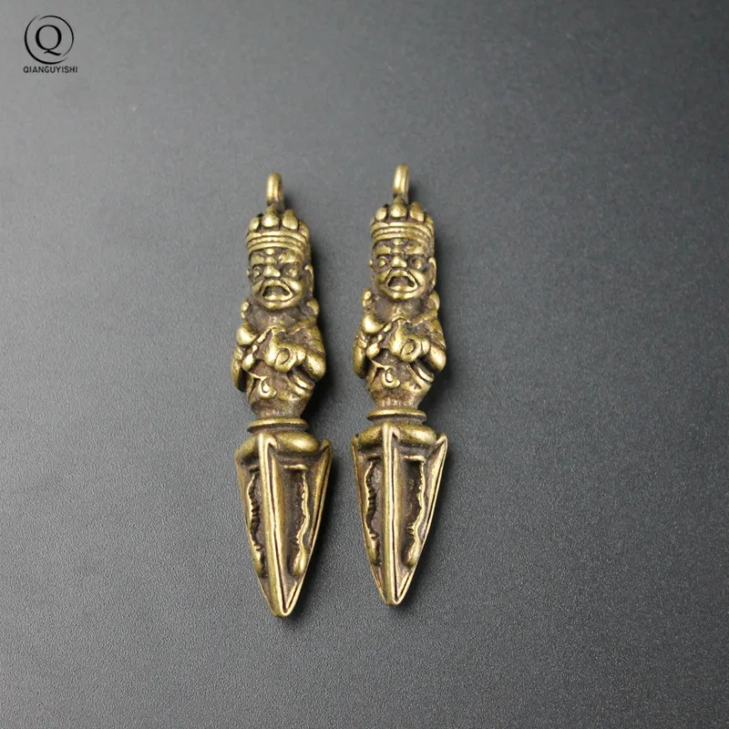 Непал античная бронза Тантра буддийские оружие Модель Украшения Медный Будда