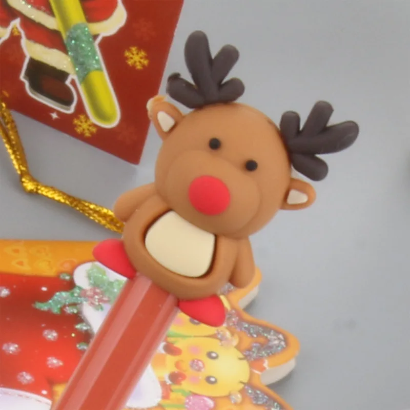 1 шт. Милая мультяшная Рождественская серия нейтральная ручка Творческая