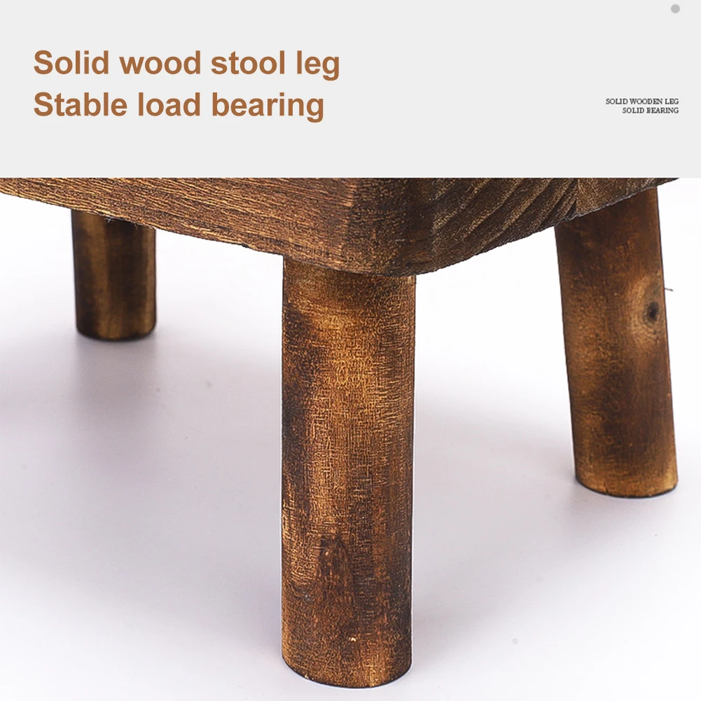 

Closet Home Decor Storage Shelf Kids Adults Rustic Living Room Kitchen For High Beds Wooden Step Stool Sturdy Durable Furniture