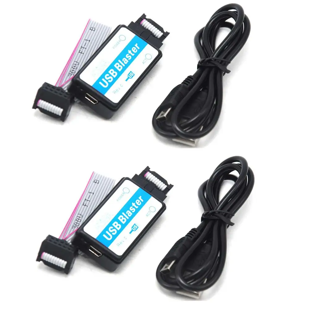 2 шт ALTERA USB Blaster ByteBlaster II CPLD FPGA кабель для загрузки JTAG цепь отладчик | Электроника