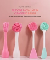 double sided silicone skin care brush facial cleanser facial massage washing product skin care brush tool makeup accessories
