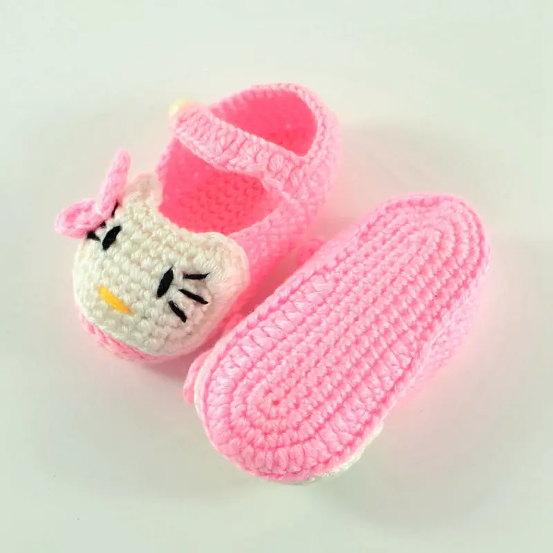 

Crochet Baby Shoes Buckle individual character single shoe baby shoes summer style Crocheted barefoot shoes for infant S014S