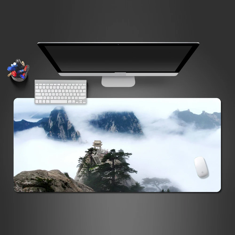 

Супер красивая китайская Стиль чернильный пейзаж Мышь Pad Высокое качество большие резиновые Блокировка мыши Мышь Pad личность игра самых про...