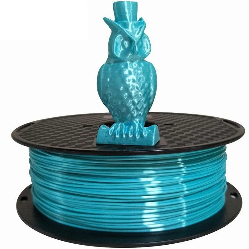 Нить для 3D принтера Silk Blue PLA 1 75 мм 500 г блестящая шелковистая нить 3d ручки печати 0 5