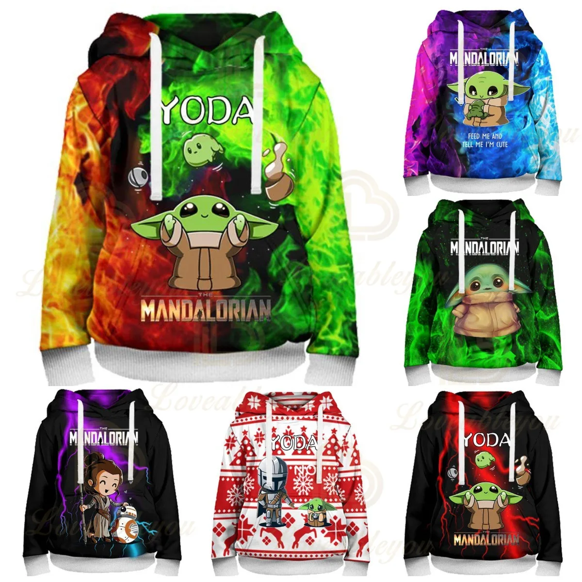 

Disney Baby Yoda Mandalorian 3d Hoodie Sweatshirt Boys and Girls Long Sleeve Jacket Coat Christmas Kids Hoodies Teen Clothes