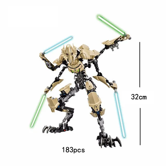 

Disney starwars action buildable figure building block Star Wars Revenge of the Sith General Grievous assemble doll brick toy