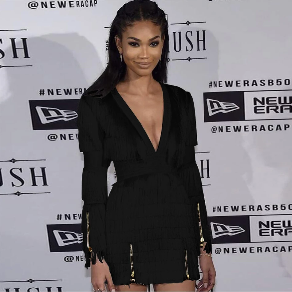 Женское Клубное Бандажное платье миди красное Белое Облегающее Платье с длинным