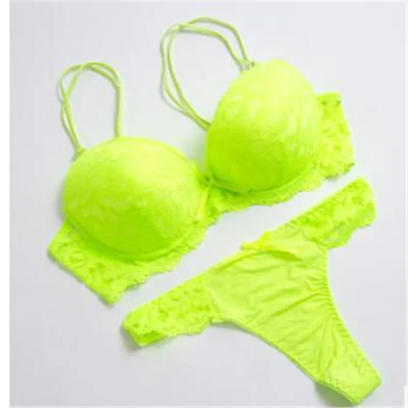 

High Quality Deep V Sexy Hot Push Up Bra Set Floral Embroidery Lace Women Underwear Set Bra And Panties 36 38 40 42 CD
