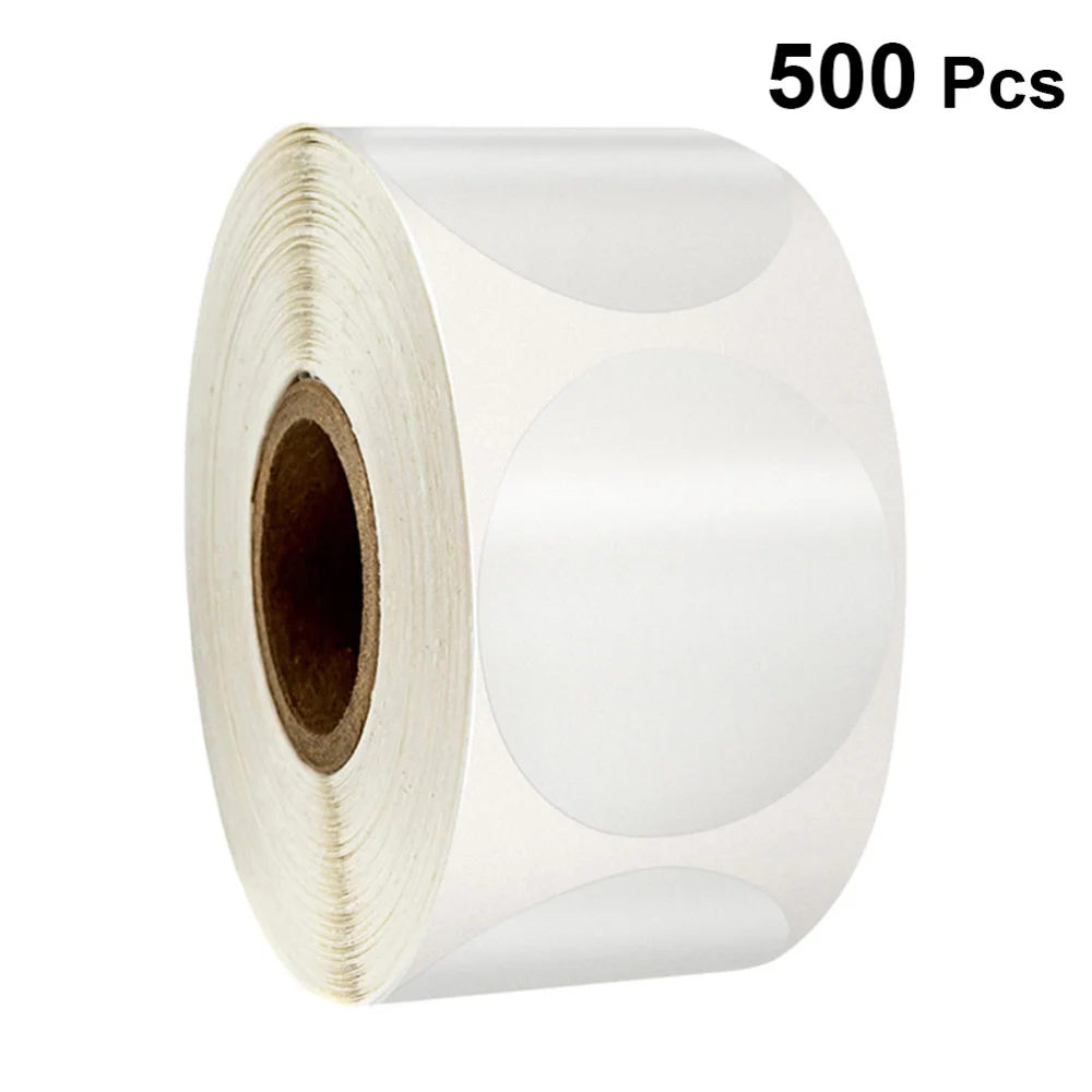 

1 Roll of 500Pcs Round Stickers Seal Label Self-Adhesive Sealing Stickers Creative Gift Favor Decals Packing Supplies D