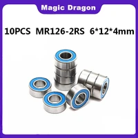 10pcs mr126zz bearing abec 5 6124 mm miniature mr126z ball bearings mr126 zz l 1260zz mr126rs mr126 2rs