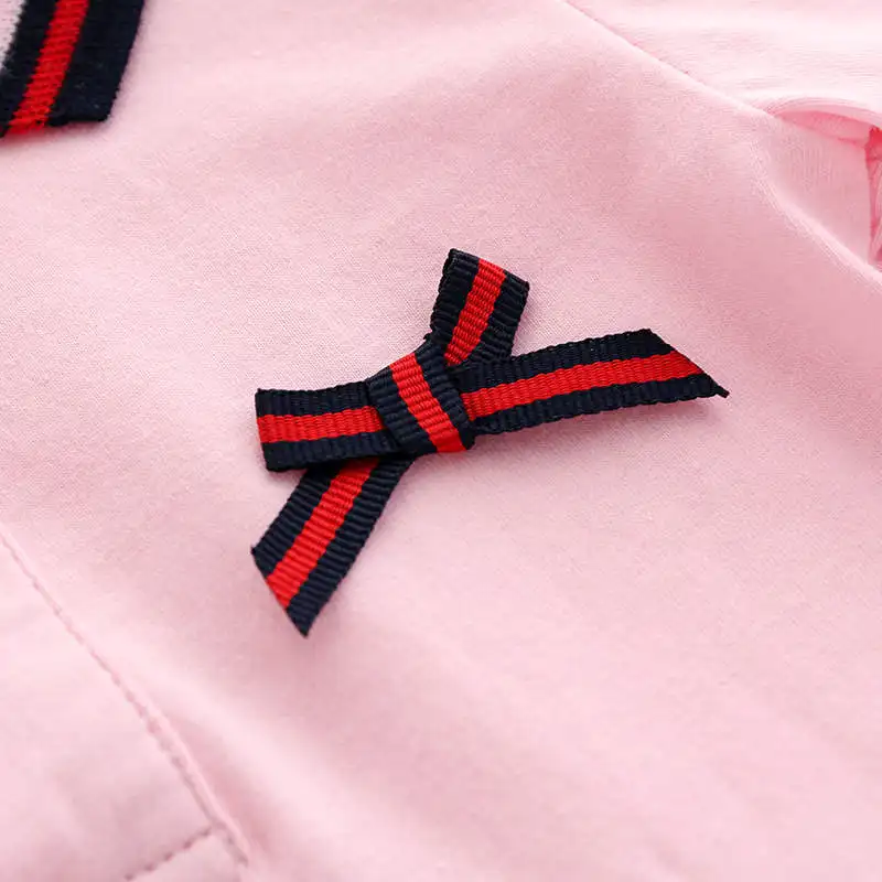 Повседневное платье для маленьких девочек летняя одежда младенцев с короткими