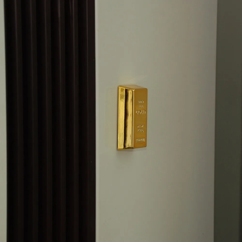 Новая магнитная наклейка на холодильник в форме золотого кирпича полезная