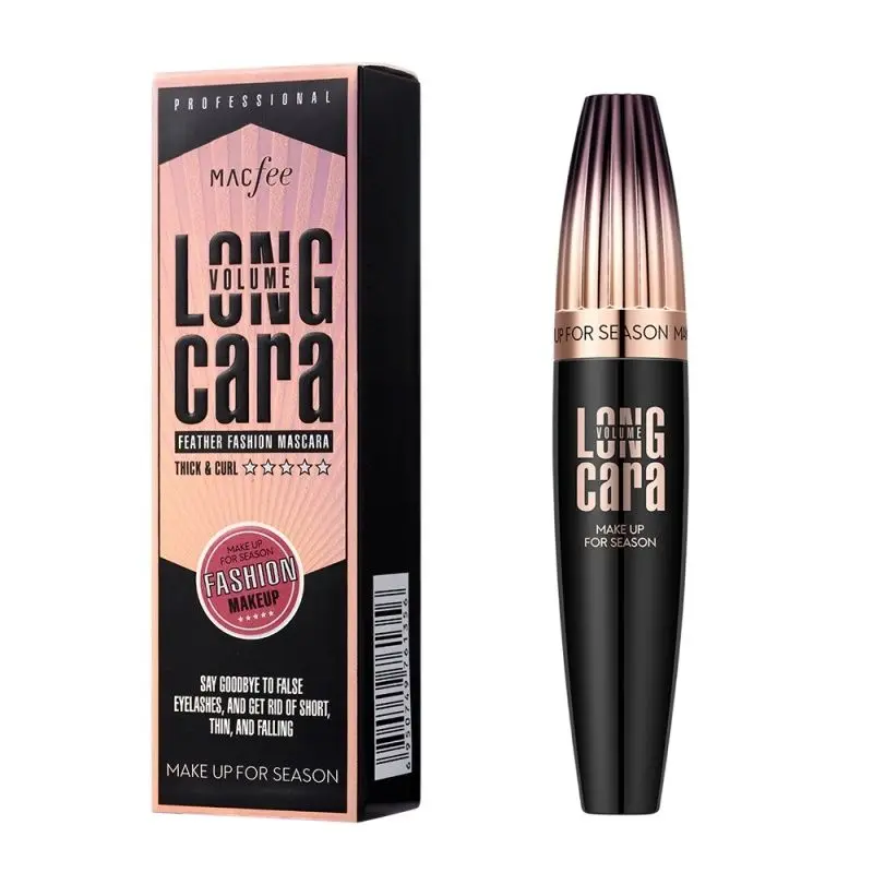ProMascara новая Длинная черная водостойкая волоконная тушь для ресниц Макияж 4D