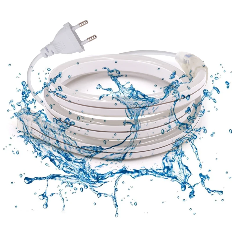 Водонепроницаемый неоновый светильник гибкая светодиодная лента с двойной