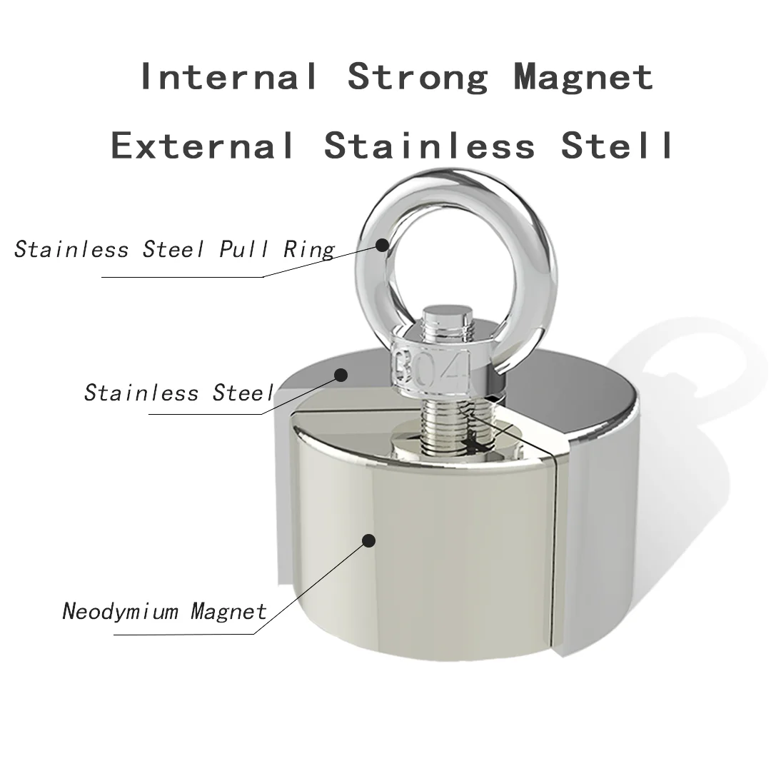 

Neodymium magnet N52 D60x40 Super strong round magnet 250kg Rare Earth strongest permanent powerful magnetic iron shell