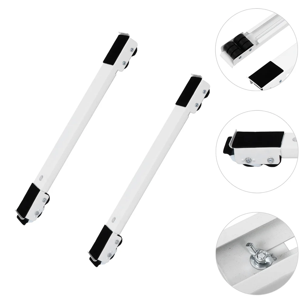 

2pcs Adjustable Mobile Washing Machine Base Telescopic Furniture Roller Stand