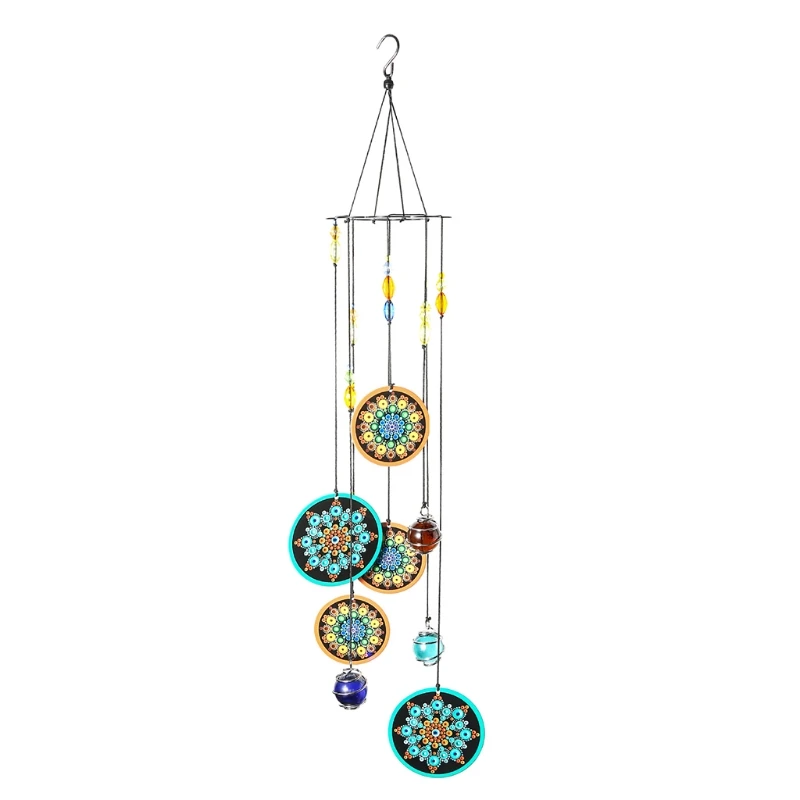 

Creative Printing Iron Sheets Wind Chime Windchimes Home Garden Backyard Hanging Decoration Ornament Gift