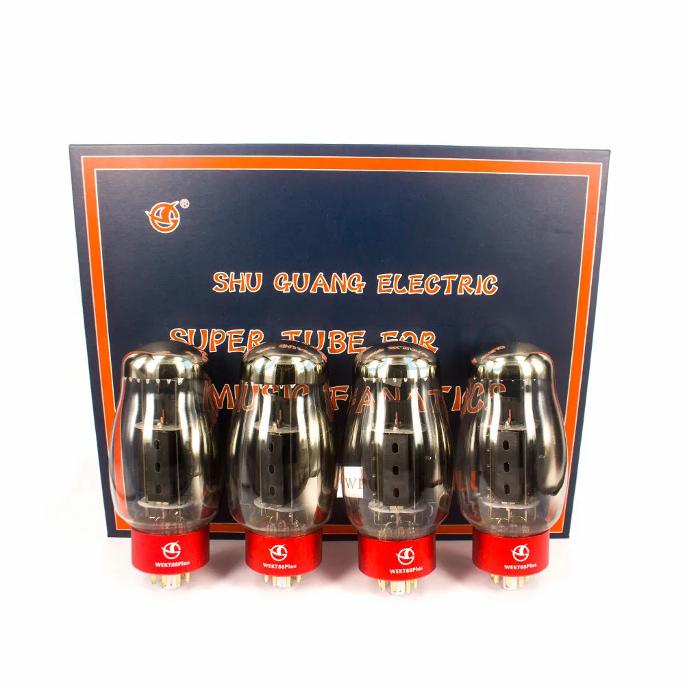 4 шт. подходящая пара новая трубка SHUGUANG WEKT88 PLUS вакуумная замена KT88 98 6550C 6550 655B