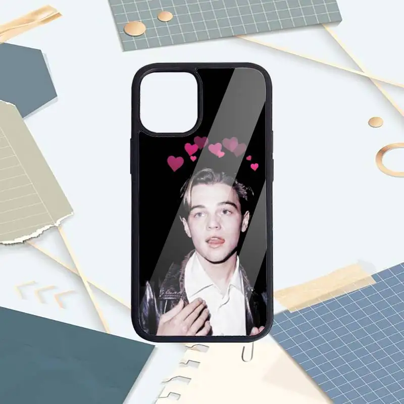 

Leonardo Dicaprio young actor Phone Cases PC for iPhone 11 12 pro XS MAX 8 7 6 6S Plus X 5S SE 2020 XR Luxury brand shell funda