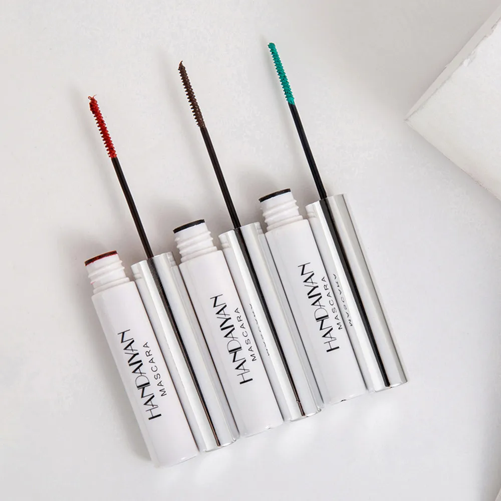 Цветная тушь для ресниц водонепроницаемая 4d шелковое волокно экспресс блеск