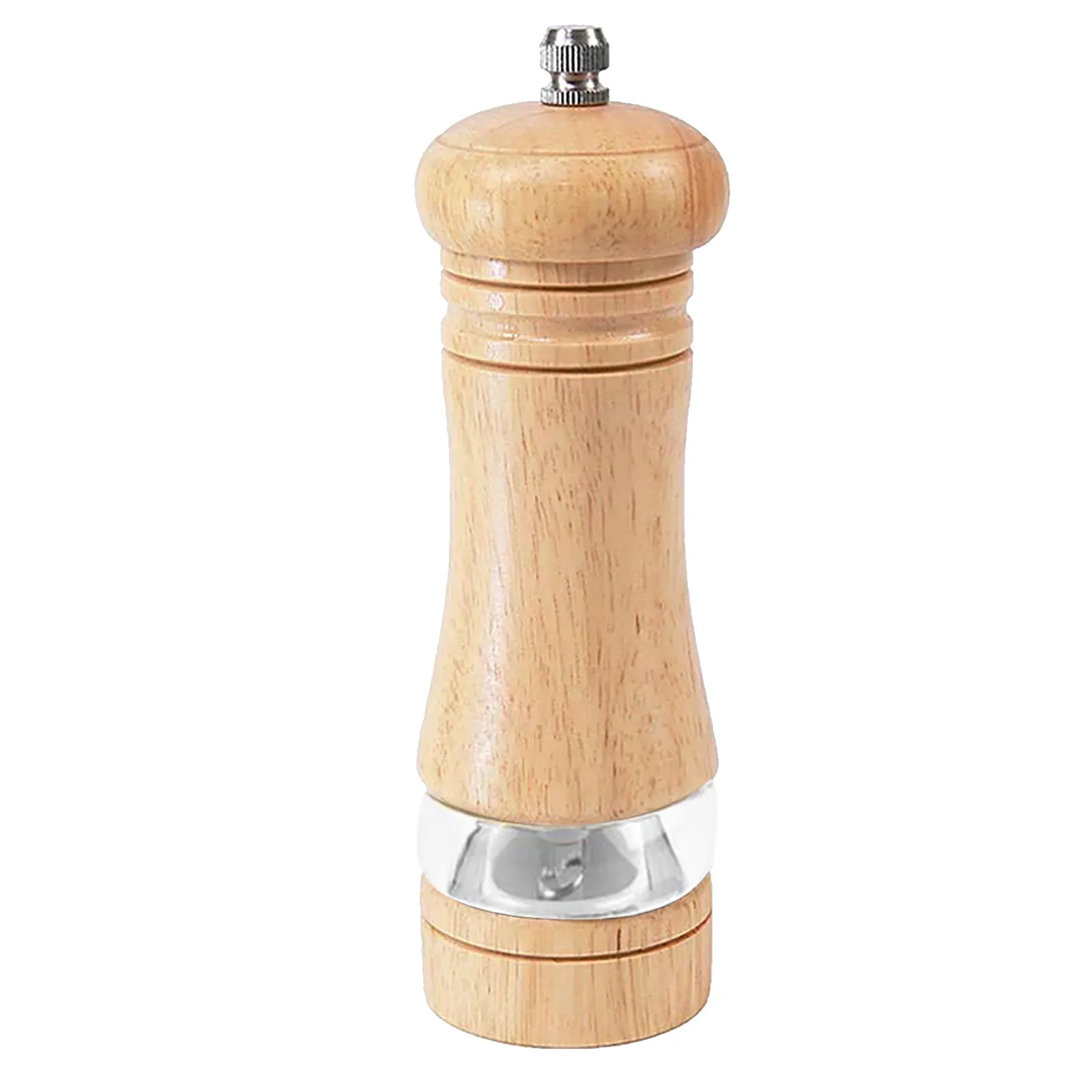 

Salt And Pepper Mill Wood Manual Pepper Shakers With Adjustable Ceramic Grinder With Spare Ceramic Rotor Kitchen Accessories L*5