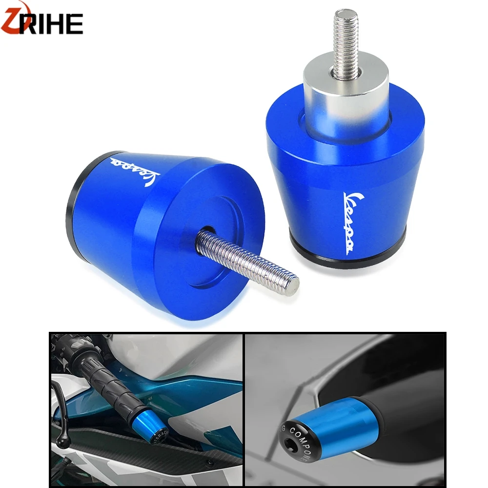 Для Vespa LT LX GT GTS GTV 60 125 150 200 250 300 300ie Мотоцикл Байк CNC Руль Ручка слайдер Крышка