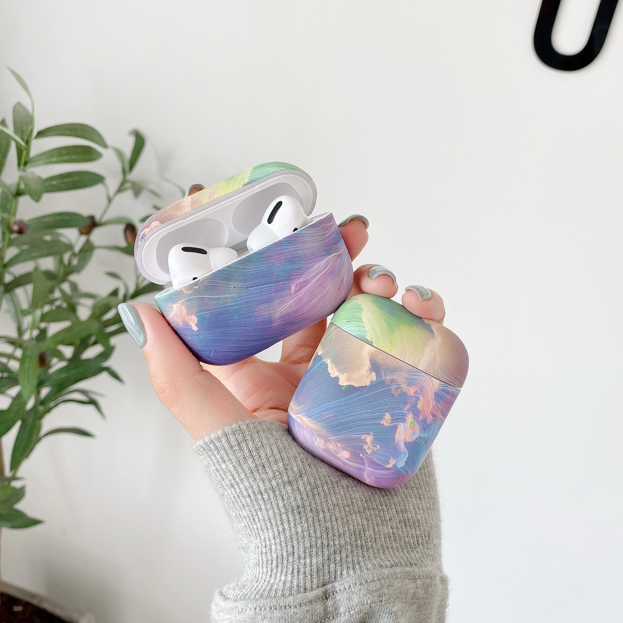 

For AirPods 1/2/3 Case silicon Protective Cover Dreamy Starry sky Pattern cover For Air pods pro case Wireless Earphone Case #EW