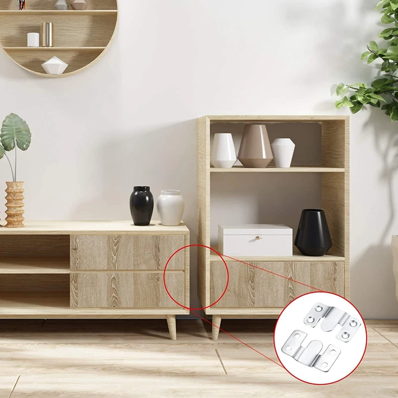 10 шт. флеш кронштейн блокируя повесить мебель разъем Нержавеющая сталь