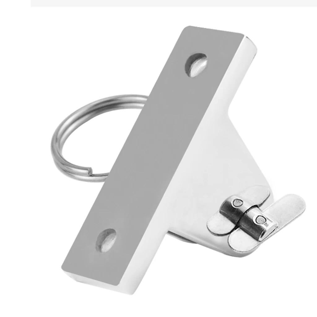 

Boat Bimini Deck Hinges w/ Removable Pins & Ring - 316 Stainless Steel (Silver)