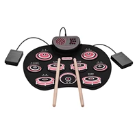 portable electronic foldable drum silicone electronic drum kit built in speaker with percussion instrument for beginners