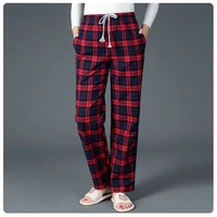 thicken winter 100 cotton sleep bottoms womens fashion plaid lounge pants plus size women female pajamas sleepwear trousers