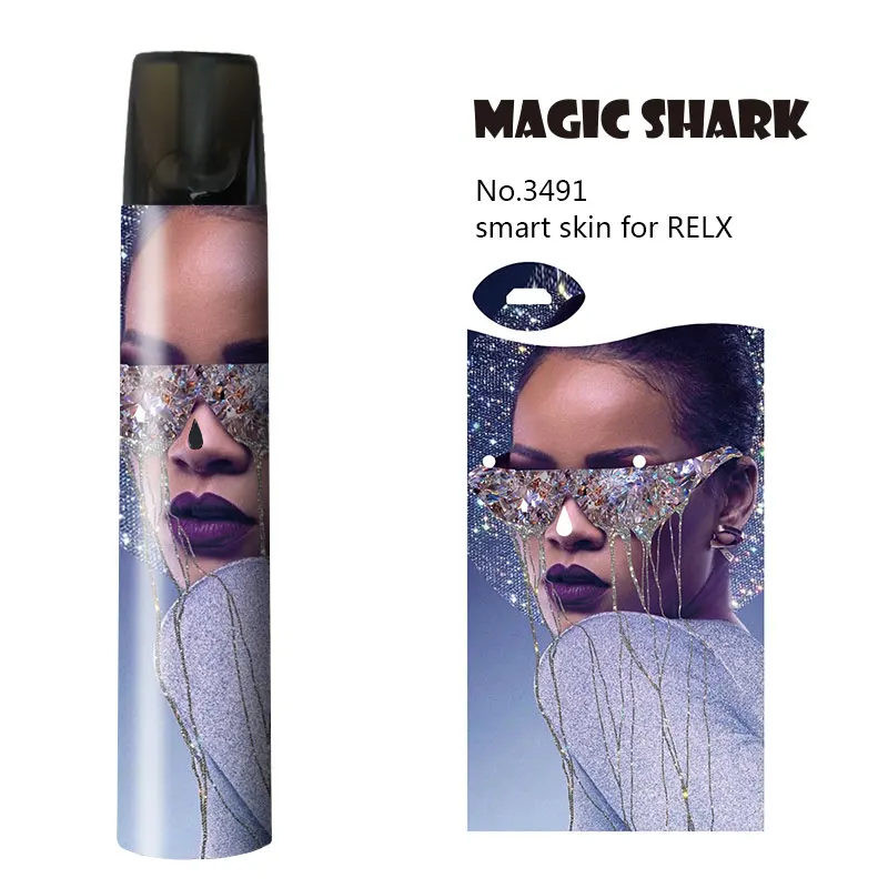 2.5D наклейка на вейп в виде фламинго змеи тигра цветка набор пленок под чехол для