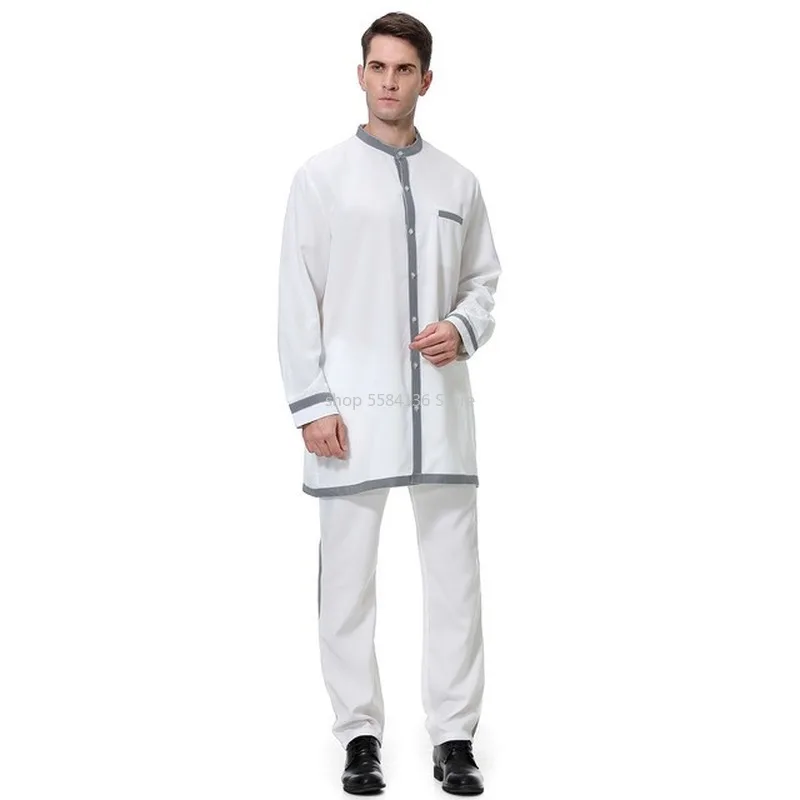 Tobe для мужчин мужской хлопковый формальный мусульманский комплект из двух