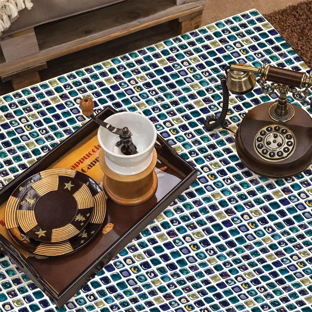 6 шт. 3D Мозаика Водонепроницаемая маслостойкая самоклеющаяся мозаичная плитка