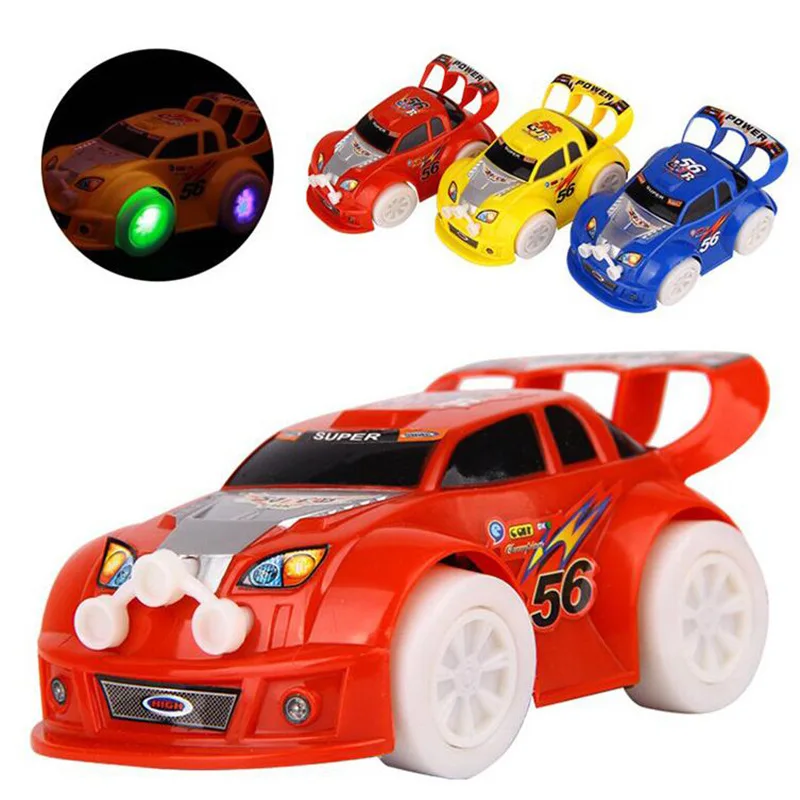 

Light Up Baby Car Toys Boys Kids Like Item Automatic Steering Musical Electric Sports Car Model Toys for Children Christmas Gift