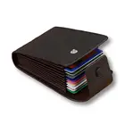 Мужской держатель для кредитных карт, кожаный кошелек для карт, чехол, кошелек для кредитных карт, держатель для банковских карт, женский и мужской держатель для карт и монет